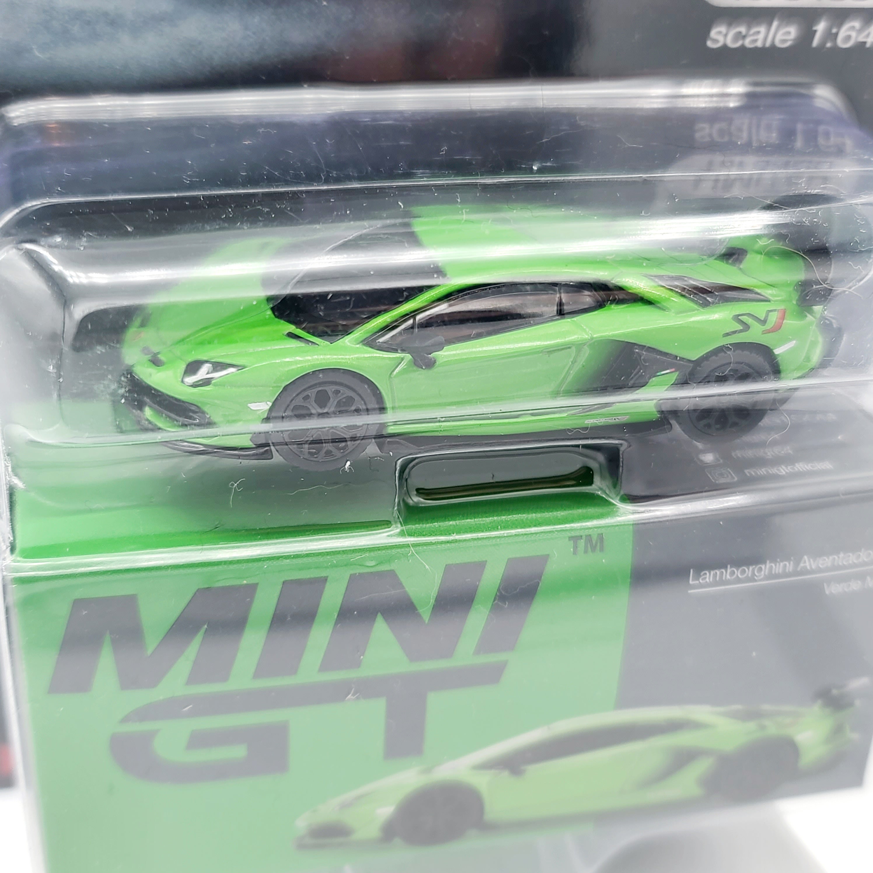 MINI GT Lamborghini Aventador SVJ - 1:64, Verde Mantis (2022 MIJO Exclusives - Limited Edition)
